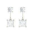 Silver Dangle & Drop Fleur Earring