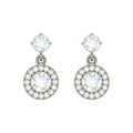Silver Dangle & Drop Maude Earring