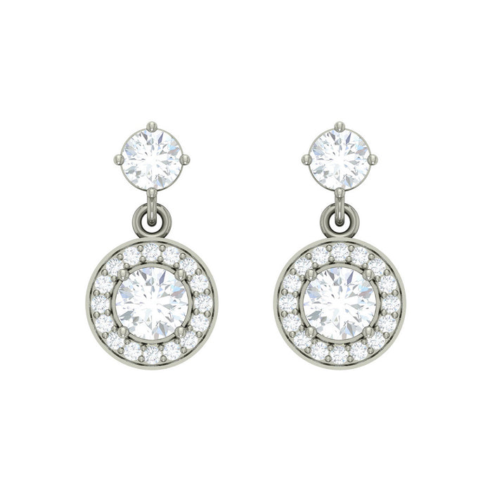 Silver Dangle & Drop Maude Earring