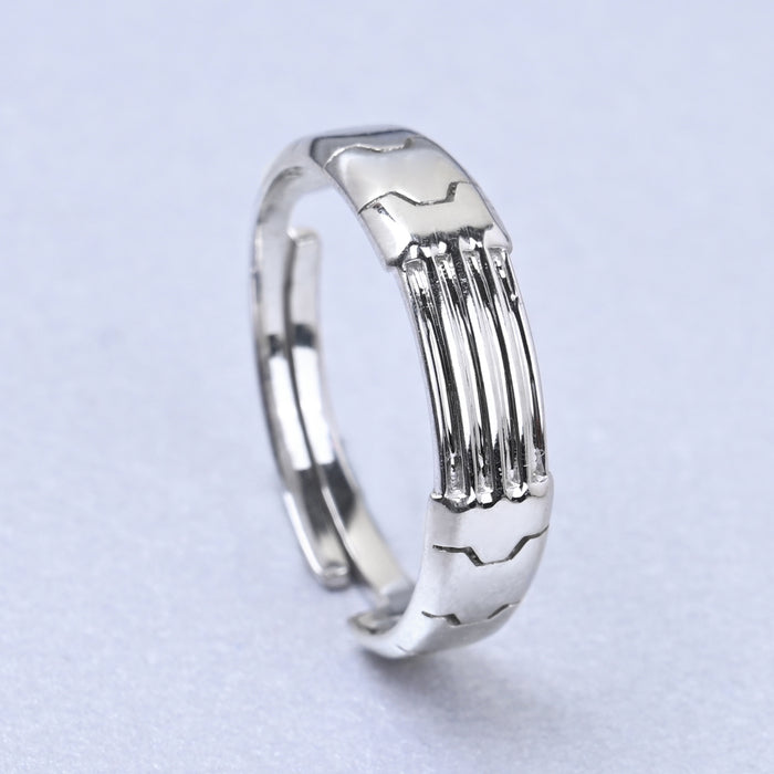 CLARA Real 925 Sterling Silver Designer Band Ring