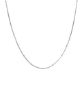 Clara Anti-Tarnish 92.5 Sterling Silver Designer Chain Necklace in 16 18 24 inches for Women & Girls