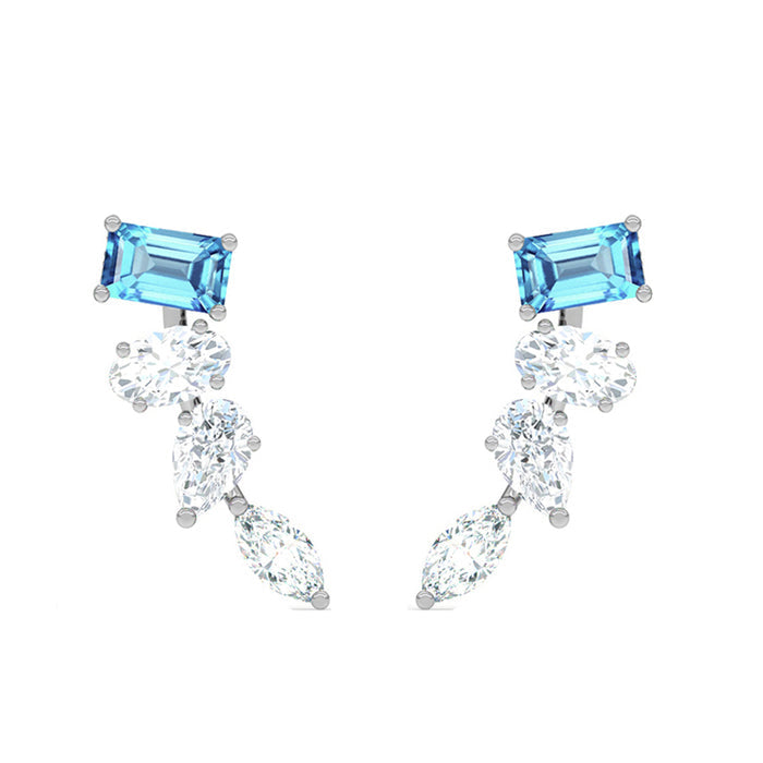 Silver diamante Earrings