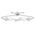 CLARA 925 Pure Silver Dragonfly Hand Bracelet