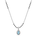 Silver Drishti Teardrop shaped Mangalsutra