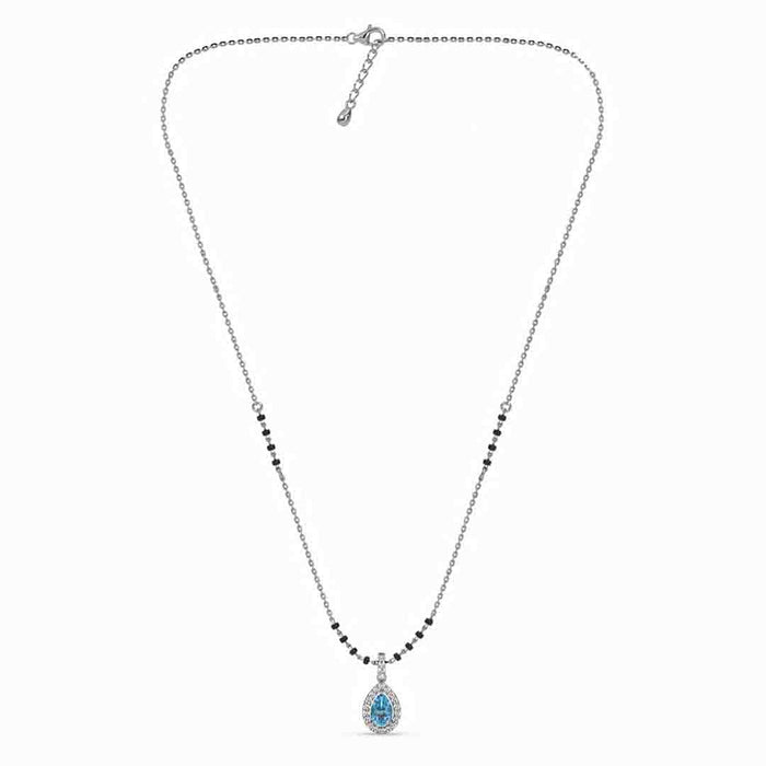 Silver Drishti Teardrop shaped Mangalsutra