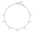 Silver Driti Pearl Anklet Payal (Single)