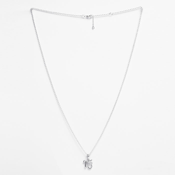Silver Ek Onkar Religious Men Pendant Necklace with Chain or without Chain
