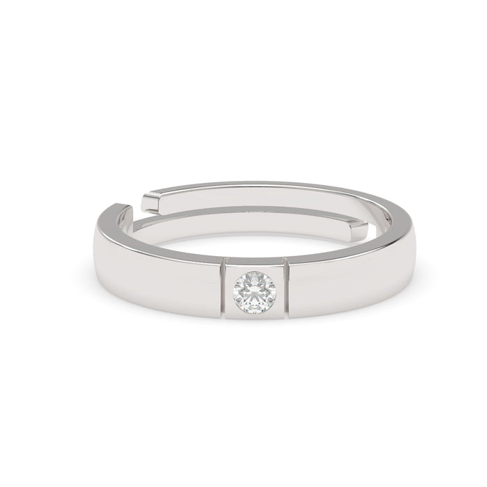 CLARA Real 925 Sterling Silver Elias Band Ring