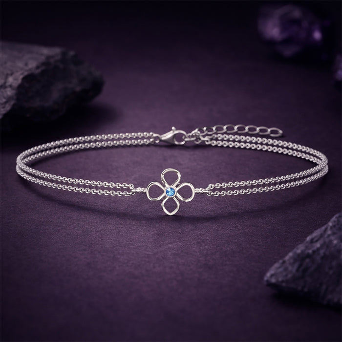 Silver Enea Double Chain Bracelet