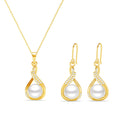 Silver Esin Real Pearl Jewellery Set