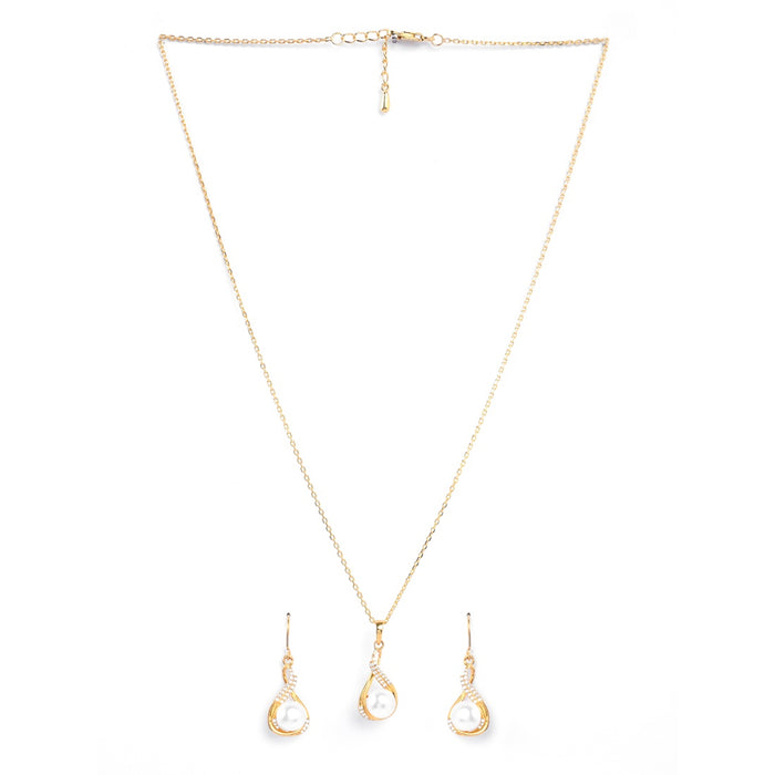 Silver Esin Real Pearl Jewellery Set