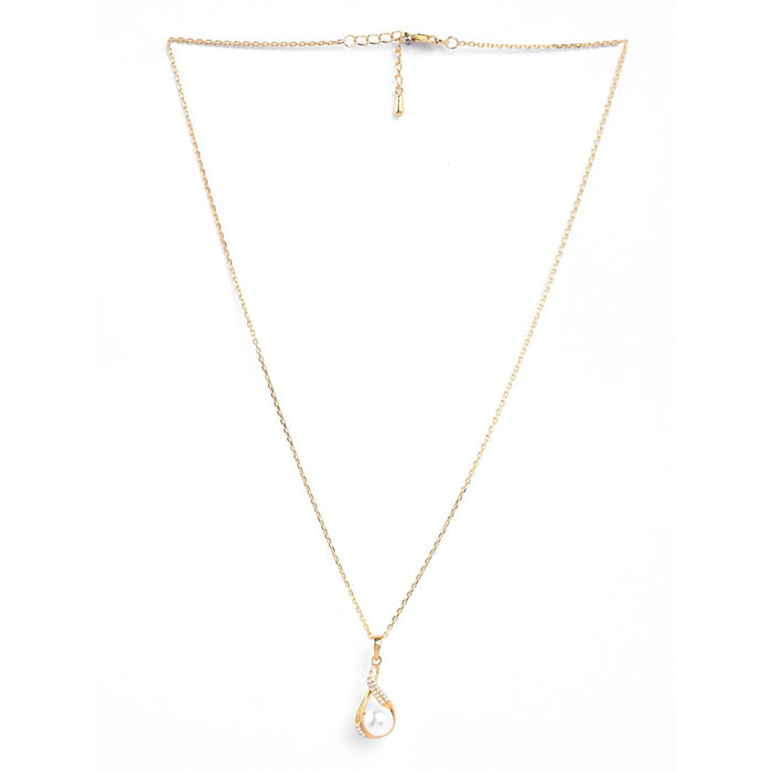 Silver Esin Real Pearl Pendant Chain