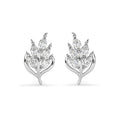 Silver Esma Leaf Stud Earrings