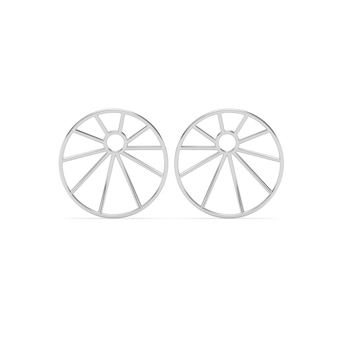 Silver Esme Geometric Earrings
