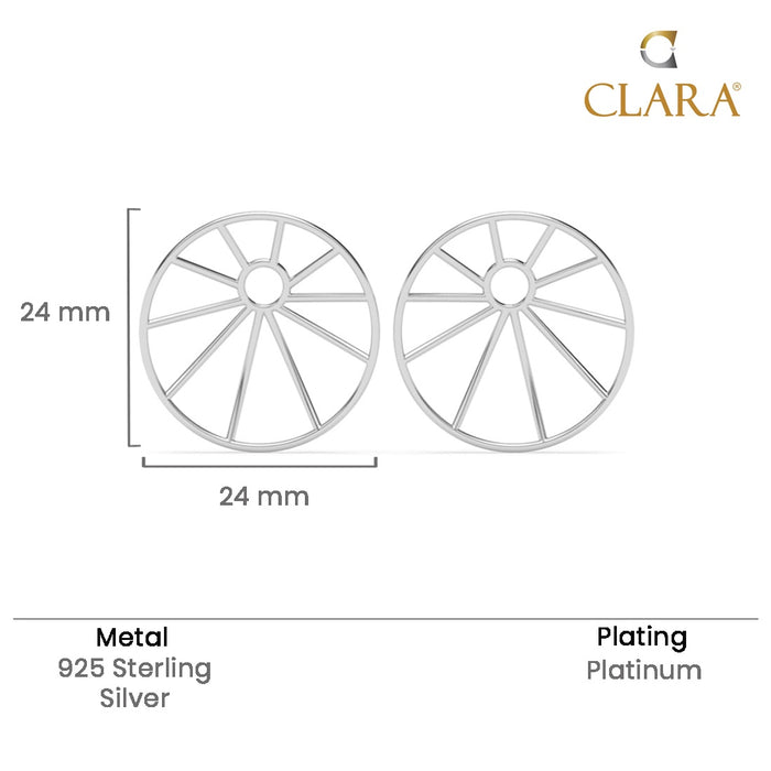 Silver Esme Geometric Earrings