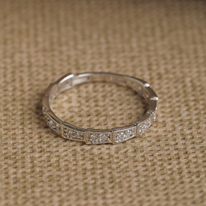 CLARA 925 Sterling Silver Eternity Band Ring