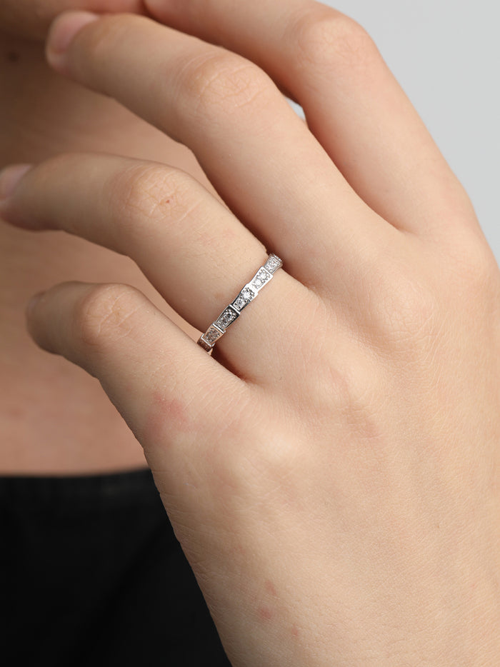 CLARA 925 Sterling Silver Eternity Band Ring