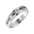 CLARA Pure 925 Sterling Silver Eternity Adjustable Ring Gift for Women and Girls | Partial Matte Finish