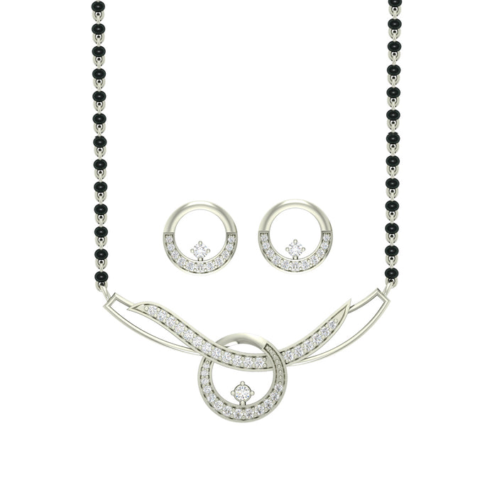 Silver Evie Mangalsutra Jewellery Set