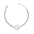 CLARA 925 Sterling Silver Evil Eye Circle Hand Mangalsutra Bracelet