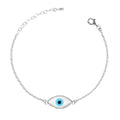 CLARA 925 Sterling Silver Evil Eye Marquise Bracelet
