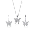 Silver Fia Butterfly Jewellery Set