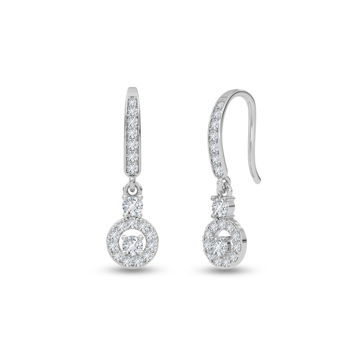 Silver Fina Drop Earrings