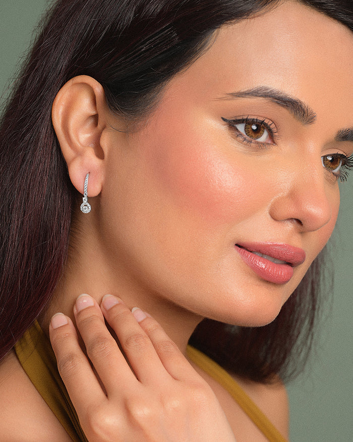 Silver Fina Drop Earrings