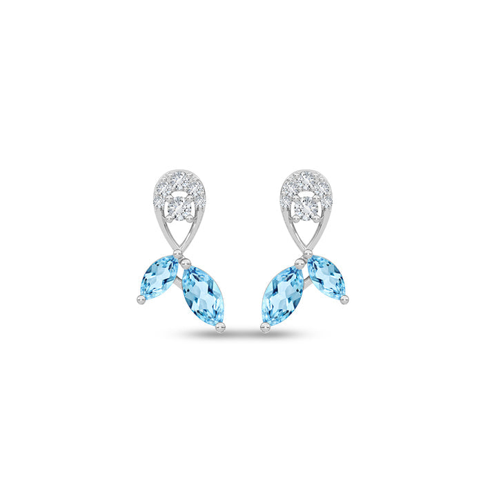 Silver Fina Stud Earrings