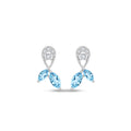 Silver Fina Stud Earrings