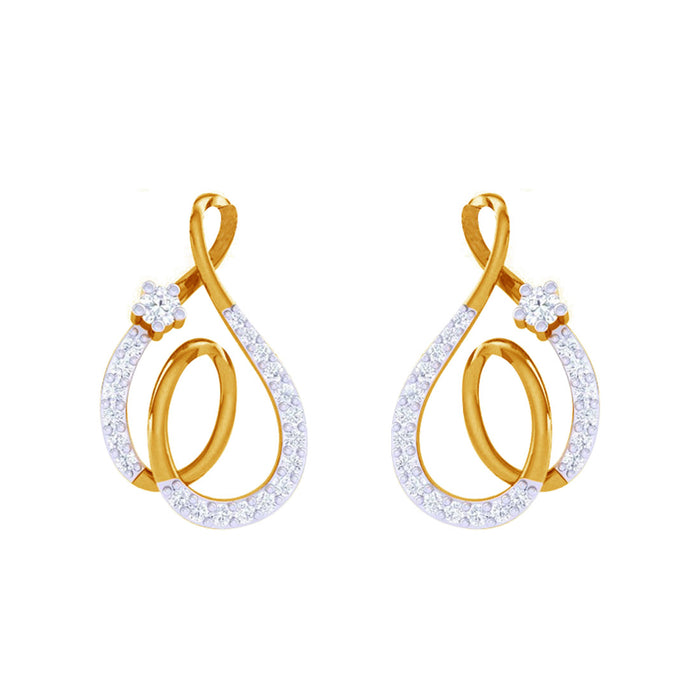 CLARA 925 Sterling Silver Flavia Earrings with Screw Back