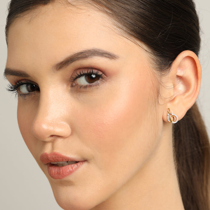 CLARA 925 Sterling Silver Flavia Earrings with Screw Back