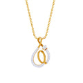 CLARA 925 Sterling Silver Flavia Pendant Chain Necklace