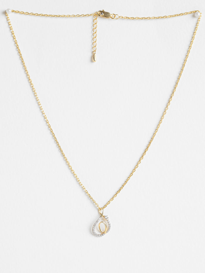 CLARA 925 Sterling Silver Flavia Pendant Chain Necklace