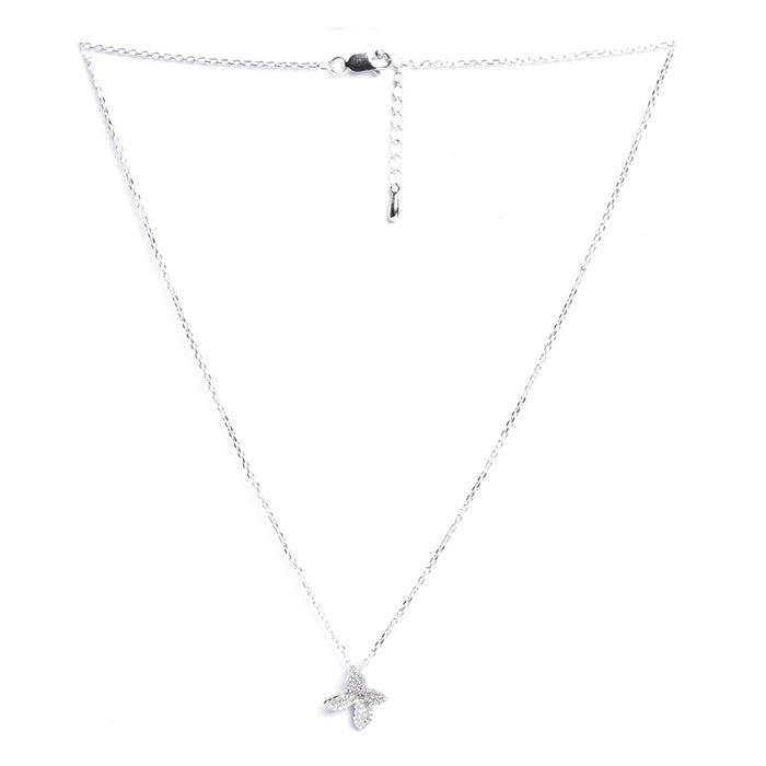 Silver Floral Pendant Chain