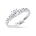 Silver Florence Solitaire Ring
