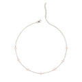 CLARA 925 Sterling Silver Flower Charm Necklace Chain