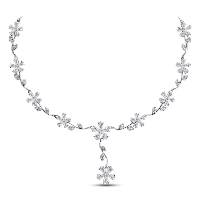 Silver Flower Necklace