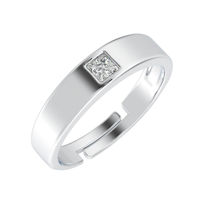 CLARA Pure 925 Sterling Silver Franco Adjustable Ring Gift for Women and Girls