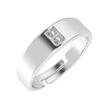 CLARA Pure 925 Sterling Silver Franco Adjustable Ring Gift for Men and Boys