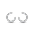 Silver Front Back Earrings