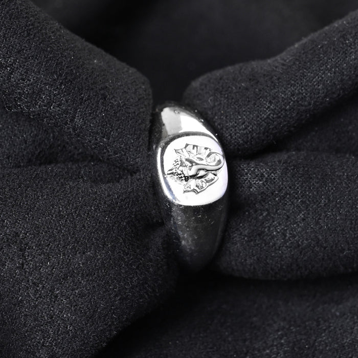 Silver Ganesha Men Ring