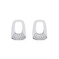 Silver Gemma Stud Earrings