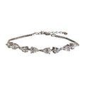 CLARA Made with Swiss Zirconia 925 Sterling Silver Giana Solitaire Bracelet Gift for Women and Girls