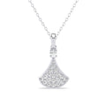Silver Ginkgo Leaf Pendant Chain
