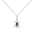 Silver Good Luck Tortoise Turtle Pendant Chain