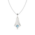 Silver Hagen Men Pendant Necklace with Chain or without Chain