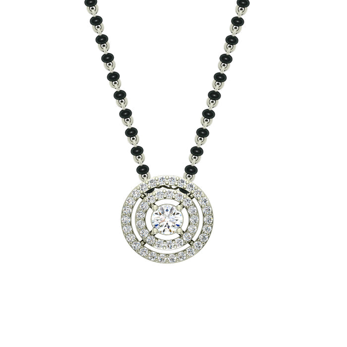 Silver Halo Mangalsutra