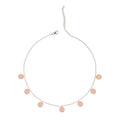 CLARA 925 Sterling Silver Hammered Charm Necklace Chain