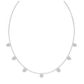 CLARA 925 Sterling Silver Heart Charm Minimal Necklace Chain